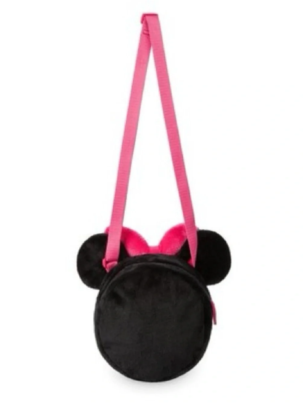 Disney Store Minnie Mouse Girl's Fashion Bag Purse Pink Bow Plush Handbag NEW